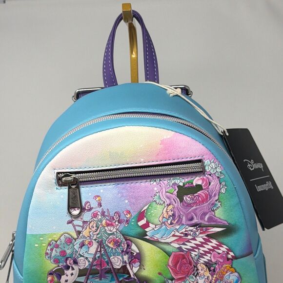 Disney Loungefly Alice In Wonderland Scenes Mini Backpack NWT Cheshire Cat main image 11